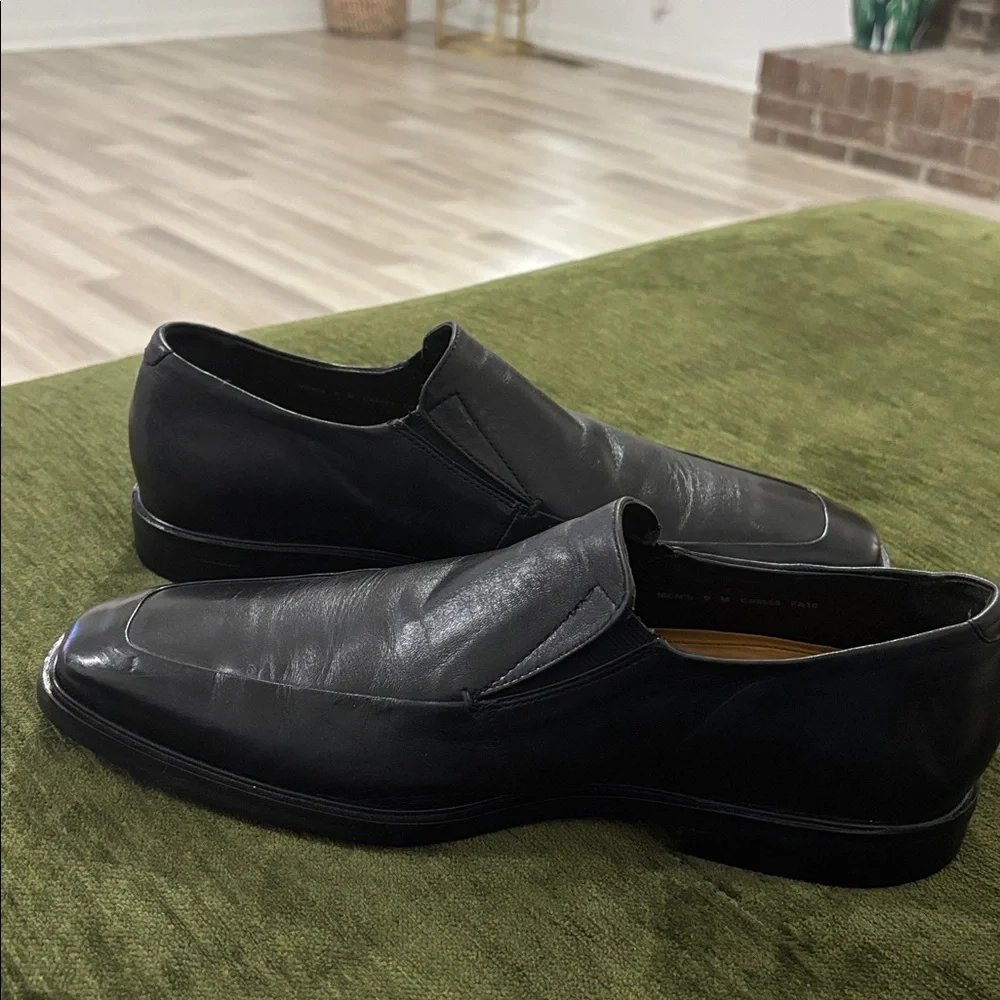 Cole Haan Air Jackson Black‎ Leather Slip On Loafer Shoes Men Size 9